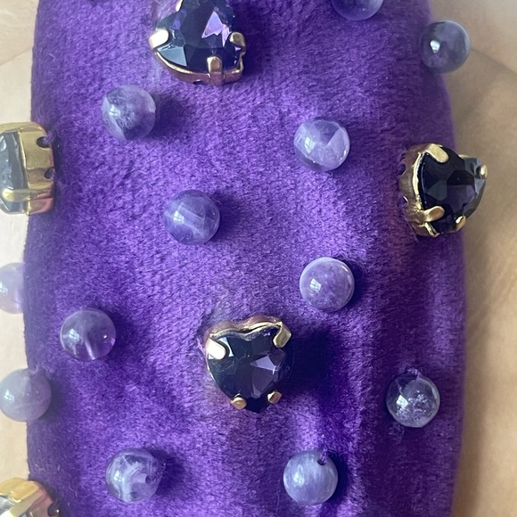 Lele Sadoughi February Amethyst Birthstone Collection Headband Like New - Picture 4 of 11